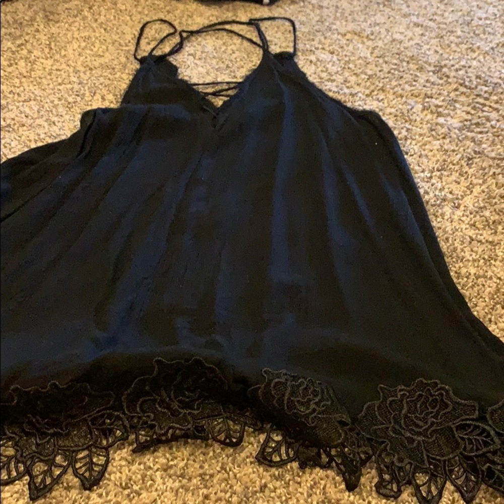 Black gently used free people dress